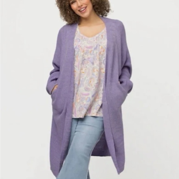 LOFT Sweaters - LOFT Lilac Open-Front Cardigan 💜